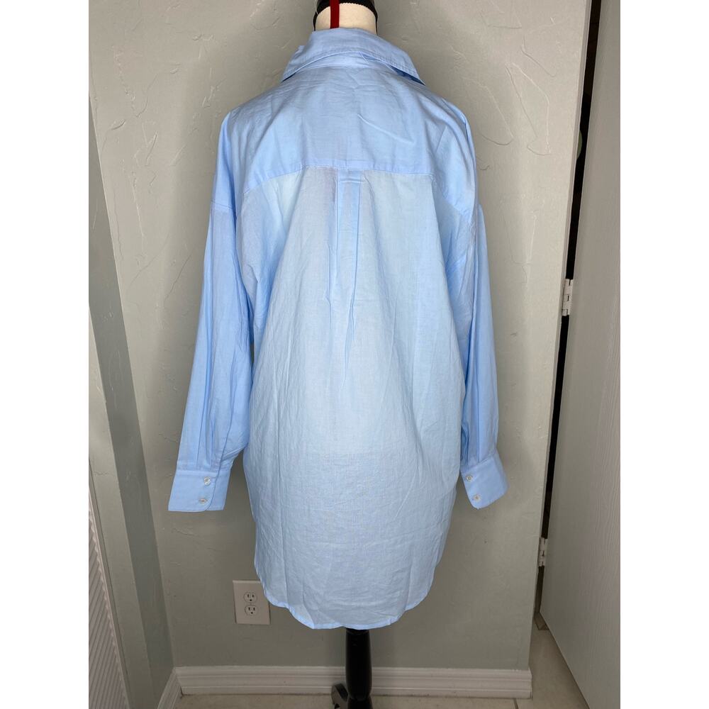 Charlie Holiday Anthropologie Maple Shirt Blue - Picture 4 of 8
